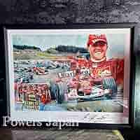 ミハエルシューマッハ フェラーリ 大型　直筆サイン シリアルナンバー入り 絵画 Amazon.co.jp: F-1 ミハエル・シューマッハ直筆サインり写真